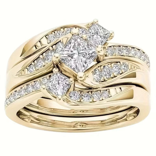 Bague Halo Triple Taille Princesse