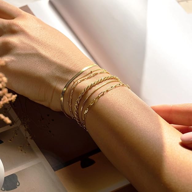 Vernetta™ | Ensemble de Bracelets en Or