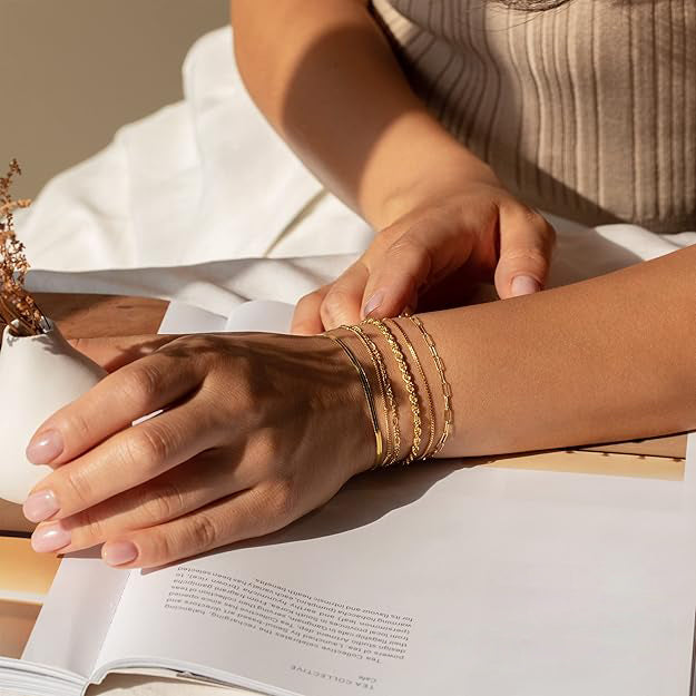 Vernetta™ | Ensemble de Bracelets en Or