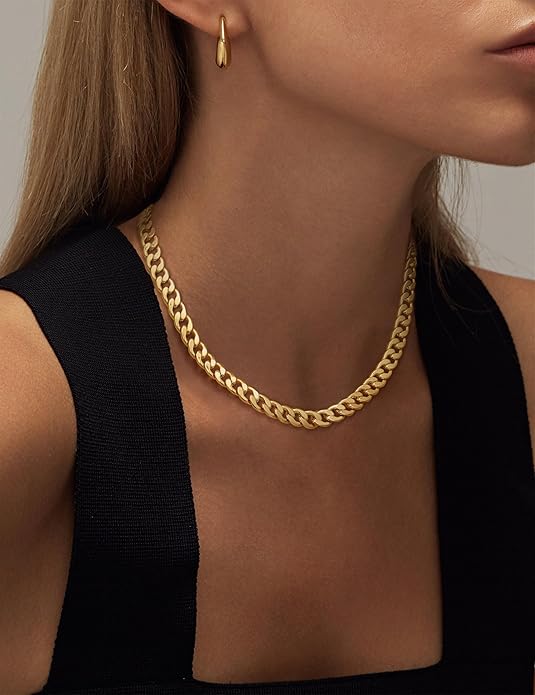Cavaro™ | Collier Chunky en Maillons Cubains Dorés