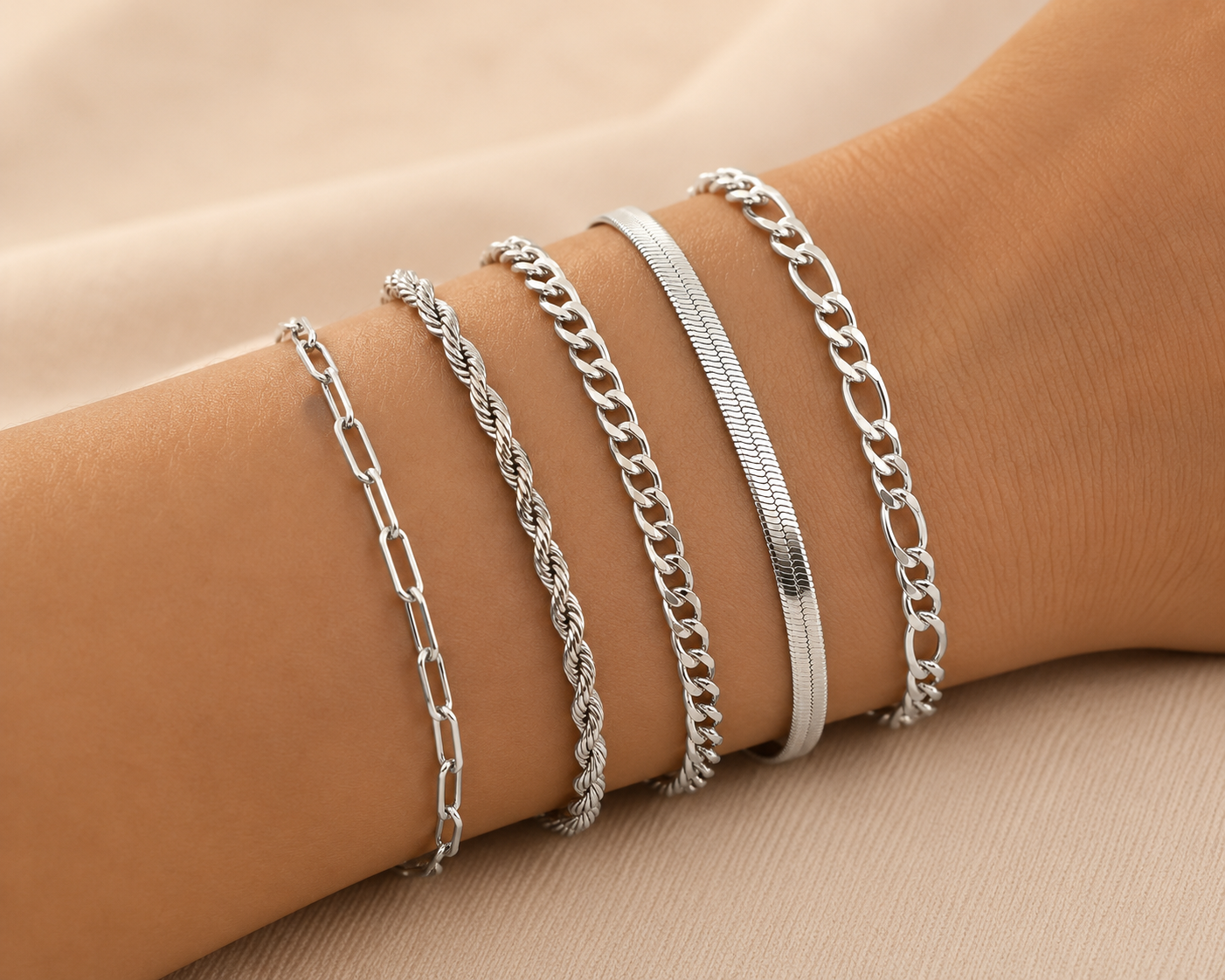 Ellis™ | Ensemble de Bracelets en Or