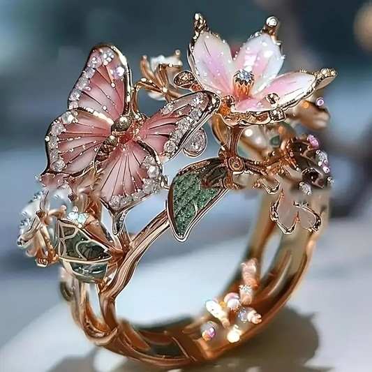 Croia™ | Bague Papillon avec Zirconia